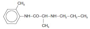 prilocaine chemical structure