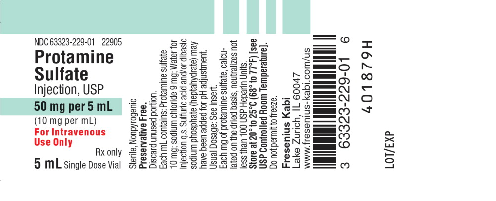 PACKAGE LABEL - PRINCIPAL DISPLAY - Protamine 5 mL Single Dose Vial Label
