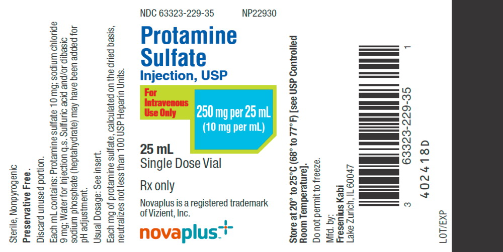 PACKAGE LABEL - PRINCIPAL DISPLAY - Protamine 25mL Single Dose Vial Label
