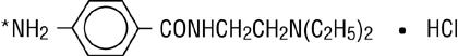 structural formula procainamide hydrochloride