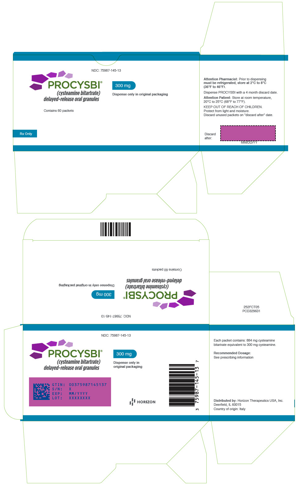 PRINCIPAL DISPLAY PANEL - 300 mg Granule Packet Carton