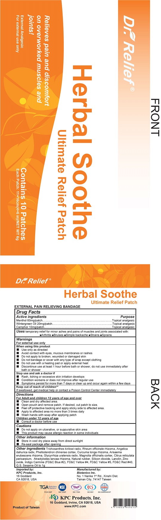 Image of DoctorRelief Label