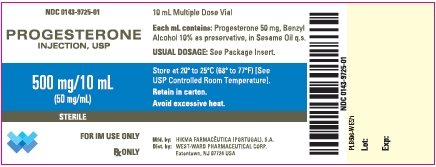 Progesterone Injection, USP 500 mg/10 mL