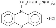 This is the structural formaula for Promethazine Plain Syrup.