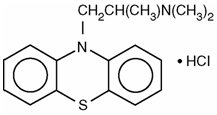 This is an image of the structural formula of Promethazine