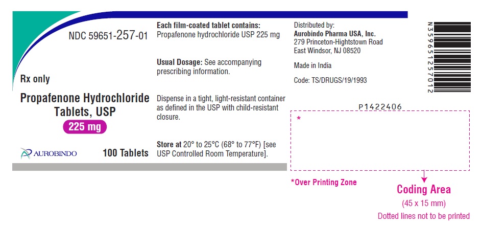 Propafenone Hydrochloride Tablets, USP 225 mg