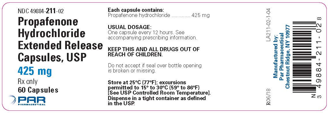 425 mg label - 60 capsules