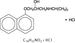 This is the formula for Propranolol Hydrochloride.