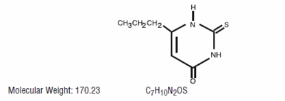 Propylthiouracil structural formula