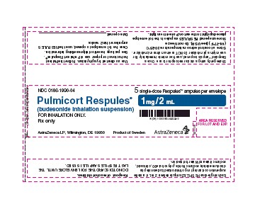 Pulmicort Respules 1mg/2mL foil label