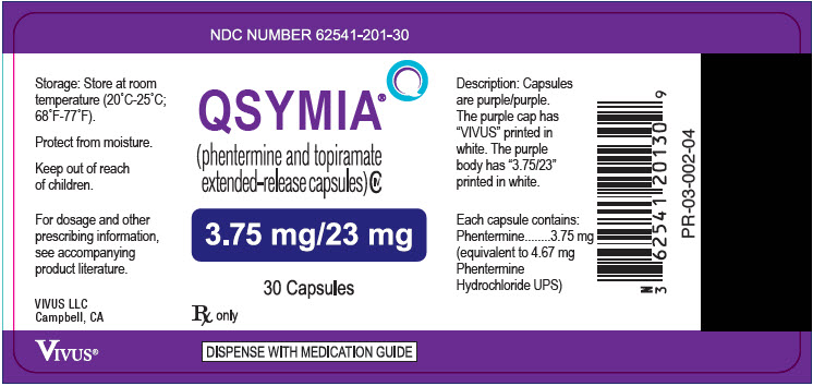 PRINCIPAL DISPLAY PANEL - 3.75 mg/23 mg Capsule Bottle Label