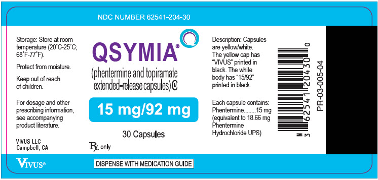 PRINCIPAL DISPLAY PANEL - 15 mg/92 mg Capsule Bottle Label