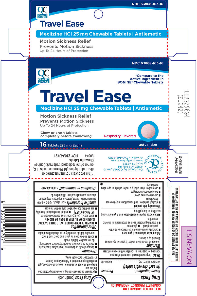 Travel Ease | Meclizine Hcl Tablet, Chewable while Breastfeeding