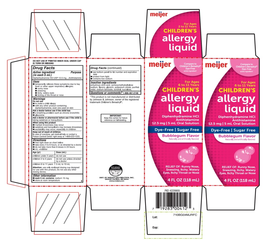 Children's allergy liquid Bubblegum Flavor