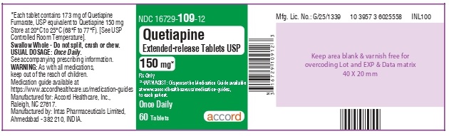 Quetiapine tablet, extended release 400 mg 60 Tablets Bottle