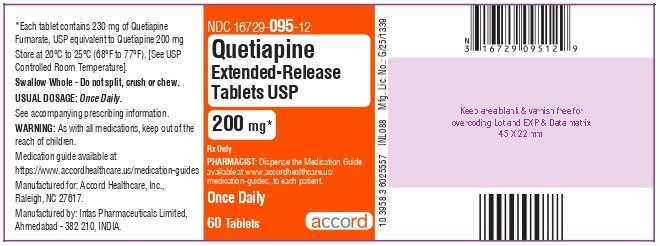 Quetiapine tablet, extended release 400 mg 60 Tablets Bottle