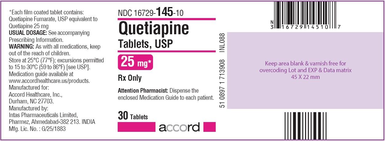 Quetiapine Tablets 25 mg