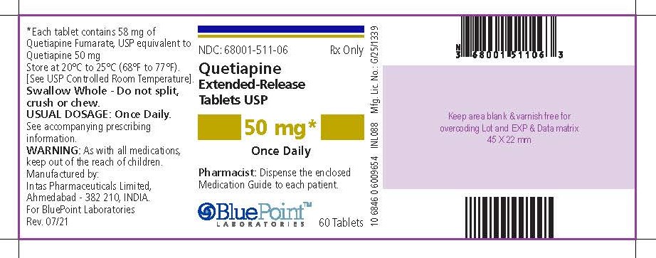 Quetiapine Extended-Release Tablets USP 50mg 