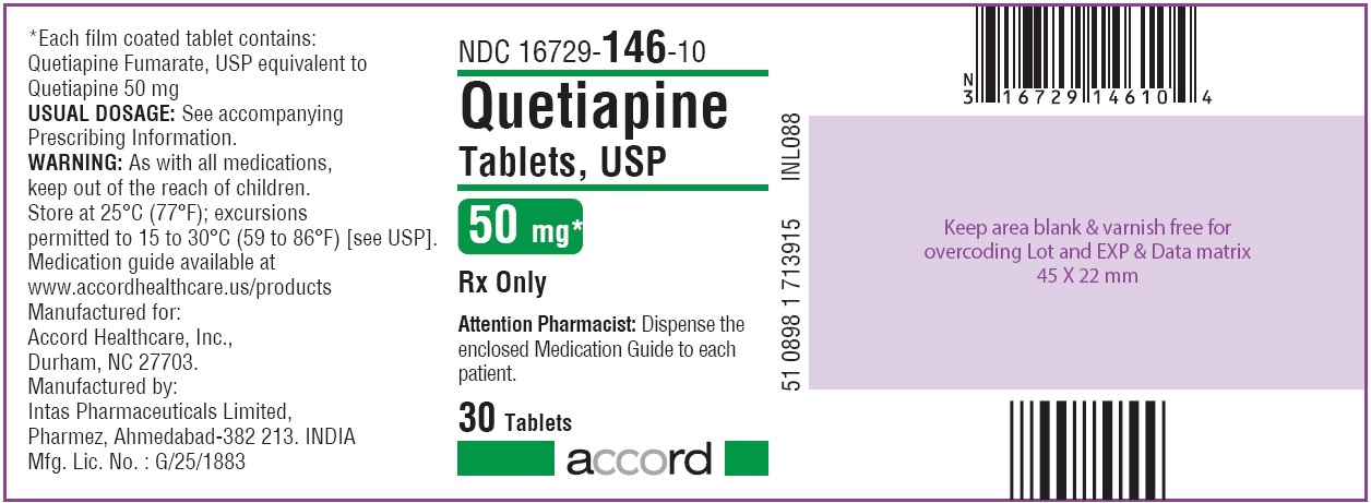 Quetiapine Tablets 50 mg