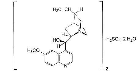quinine sulfate structural formula