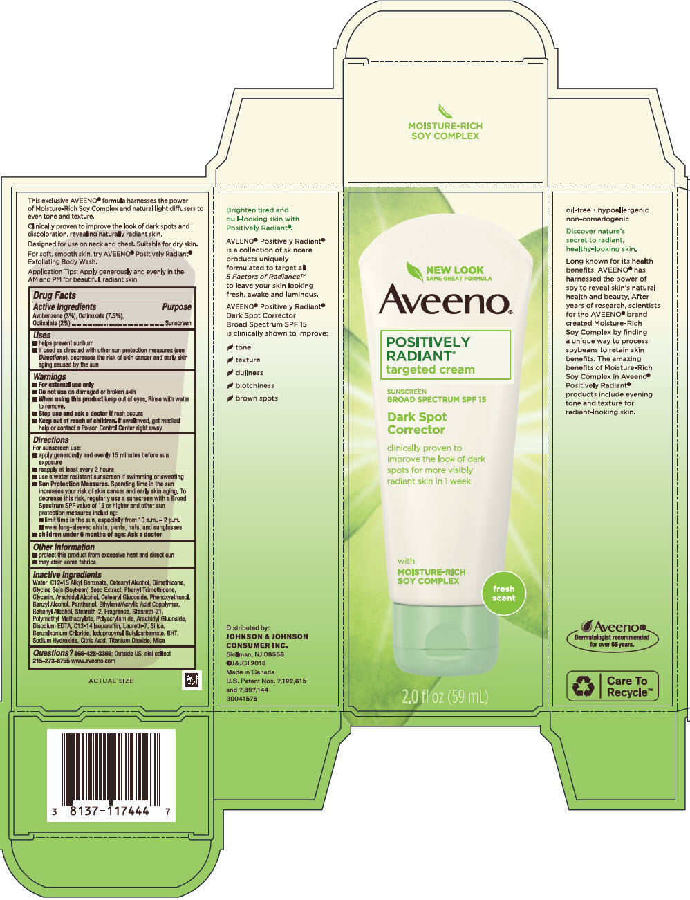 Aveeno Positively Radiant Targeted Cream Sunscreen Broad Spectrum Spf 15 while Breastfeeding