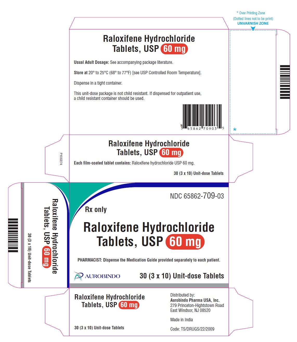 PACKAGE LABEL-PRINCIPAL DISPLAY PANEL - 60 mg Blister Carton (3 x 10 Unit-dose)