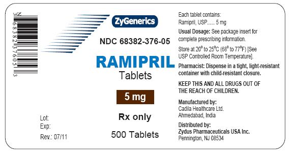 Ramipril Tablets, 5 mg