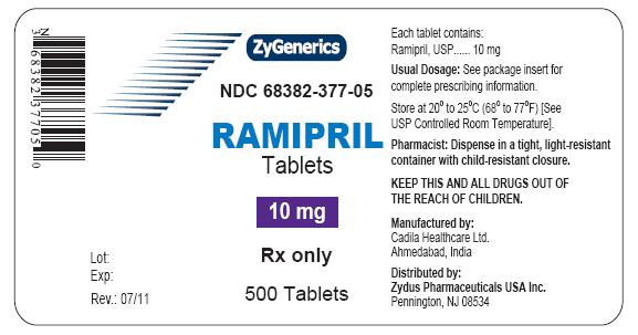 Ramipril Tablets, 10 mg