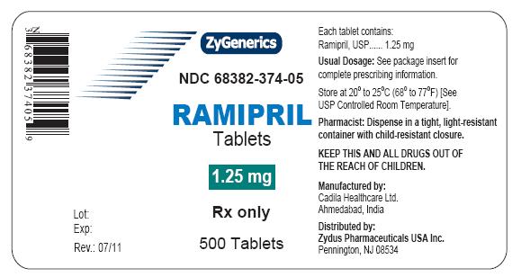 Ramipril Tablets, 1.25 mg