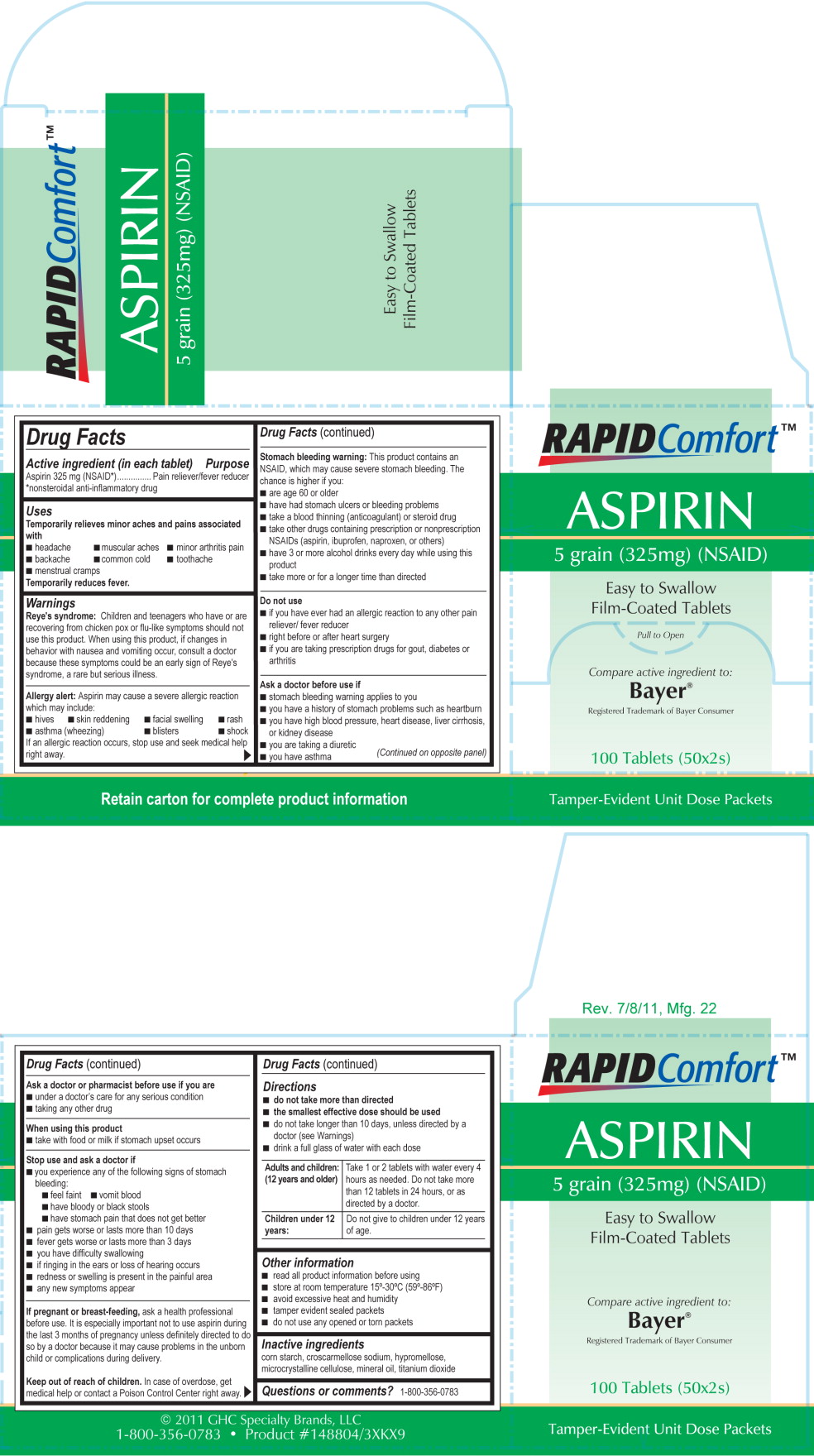 116R LSS -Aspirin 325 mg Label
