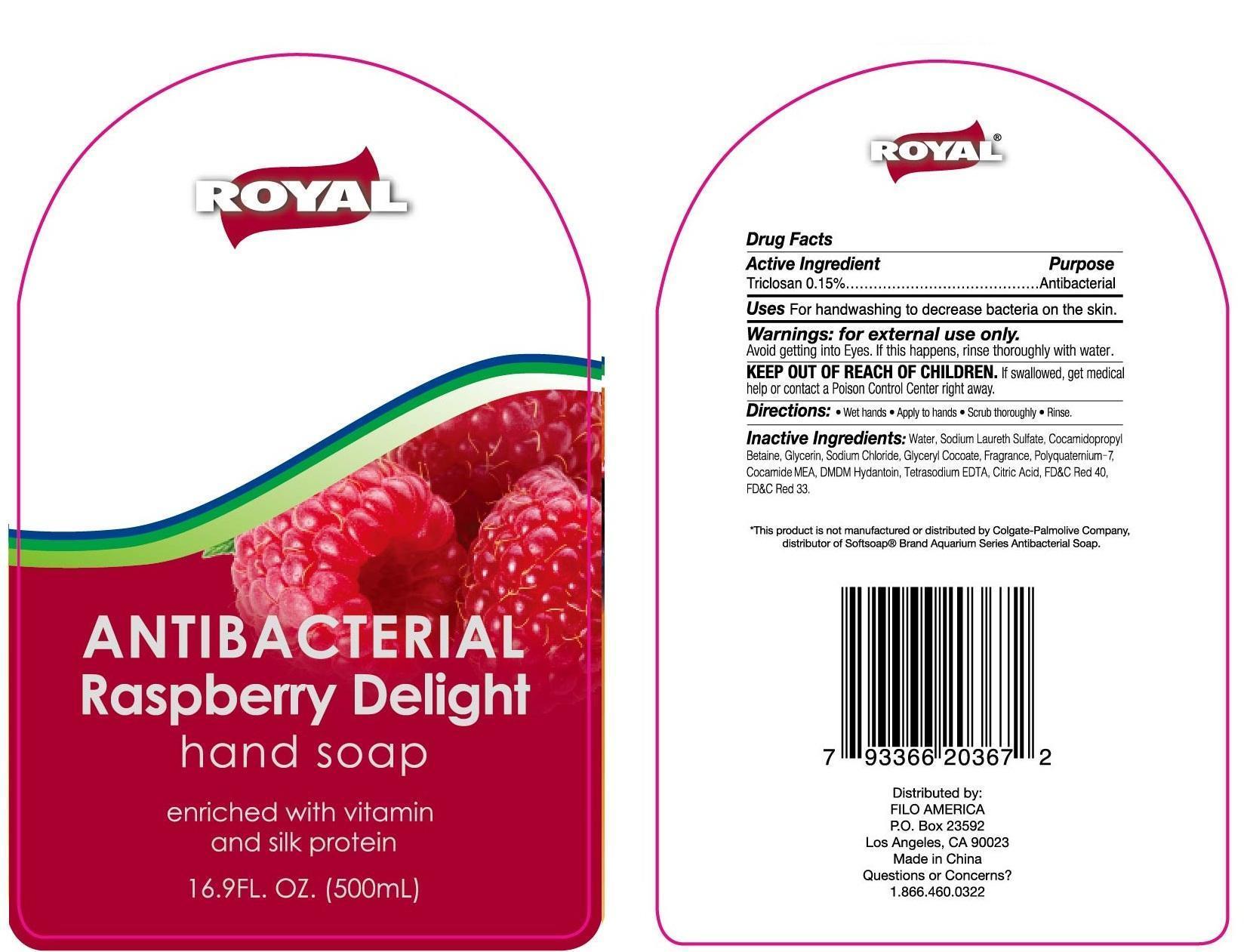 Royal Antibacterial Raspberry Hand Cleanse | Triclosan Gel Breastfeeding