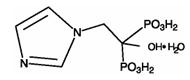 Zoledronic acid structural formula