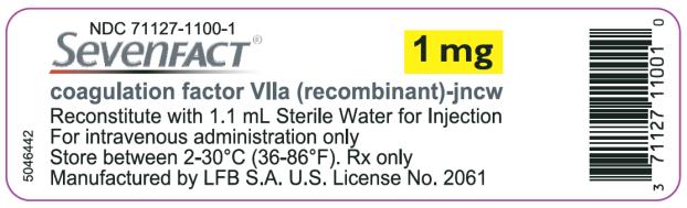 SEVENFACT
coagulation factor VIIa (recombinant)-jncw 
5 mg
