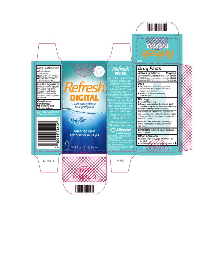 PRINCIPAL DISPLAY PANEL
NDC 0023-6952-10
Refresh®
 Digital
Lubricant Eye Drops
For Eye Dryness
with
HydroCell™
Fast-acting Relief
That Soothes Your Eyes
0.33 fl oz (10 mL) Sterile
