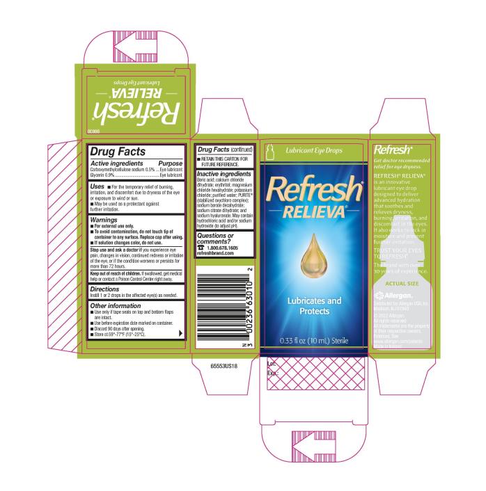 PRINCIPAL DISPLAY PANEL
NEW
Refresh®
RELIEVA
Lubricates and Protects
0.33 fl oz (10 mL) Sterile
