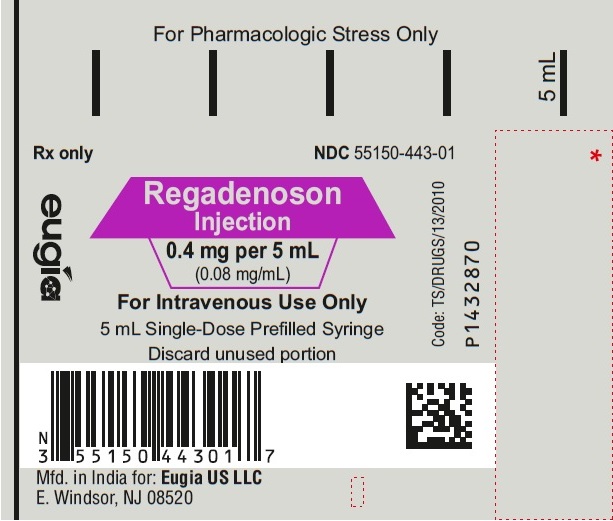 PACKAGE LABEL PRINCIPAL DISPLAY PANEL 0.4 mg per 5 mL (0.08 mg/mL) - Syringe Label