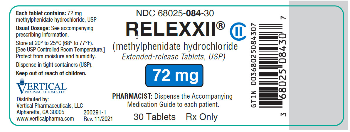 RELEXXII 72 mg 30ct BL Rev. 11/2021