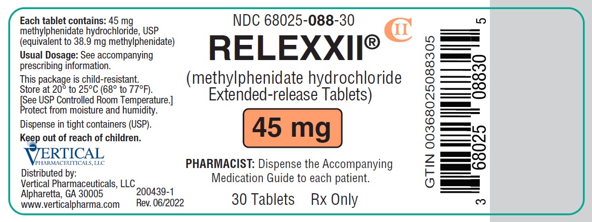 RELEXXII 45 mg 30ct Bottle Label