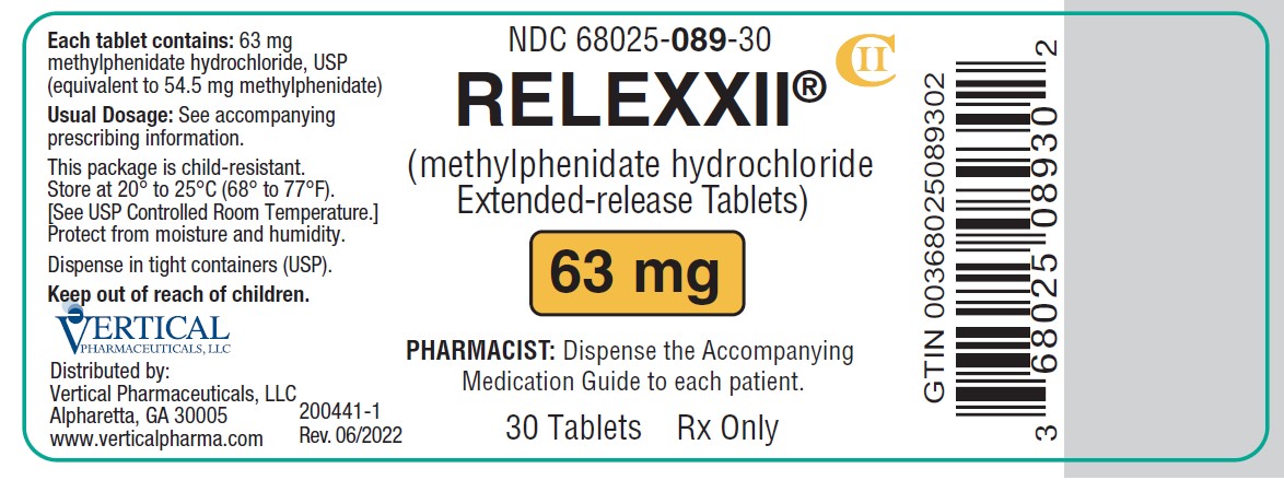RELEXXII 63 mg 30ct Bottle Label