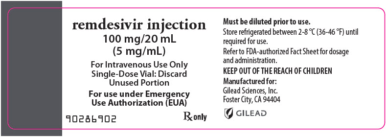 PRINCIPAL DISPLAY PANEL - 100 mg/20 mL Vial Label