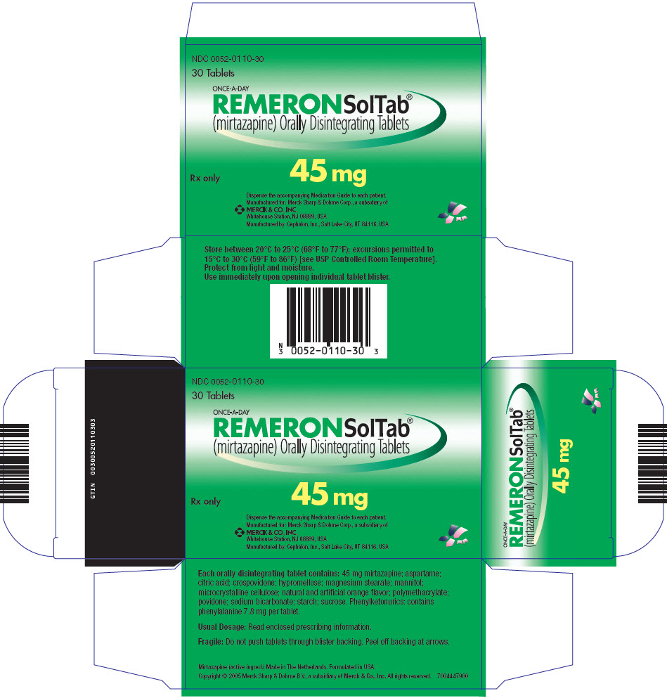 PRINCIPAL DISPLAY PANEL - 45 mg Tablet Blister Pack Box