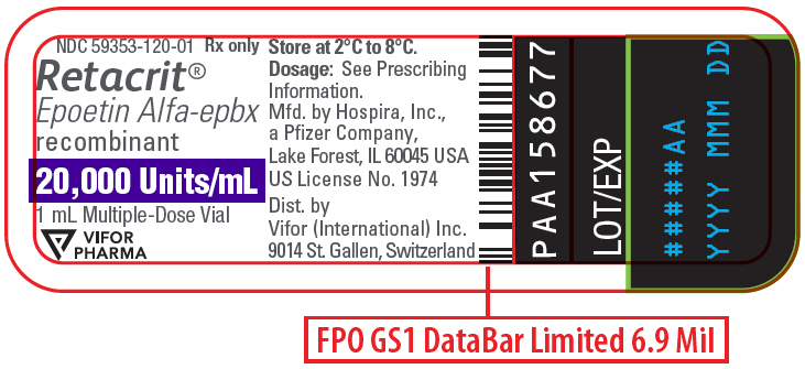 PRINCIPAL DISPLAY PANEL - 20,000 Units/mL Vial Label
