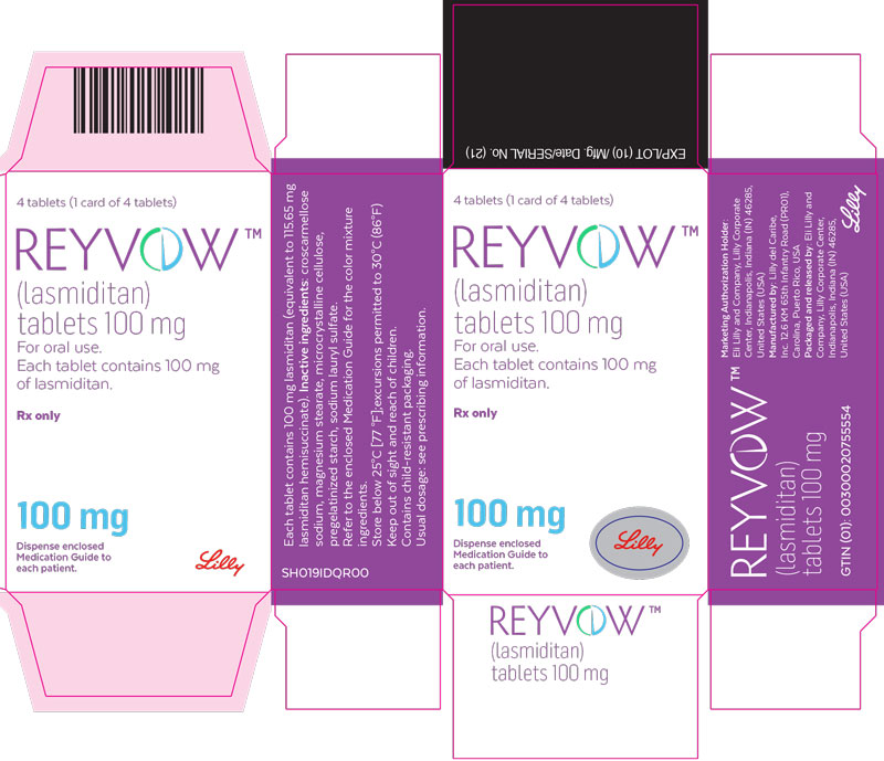 PDP Text – REYVOW 100 mg carton - FOR EXPORT ONLY
