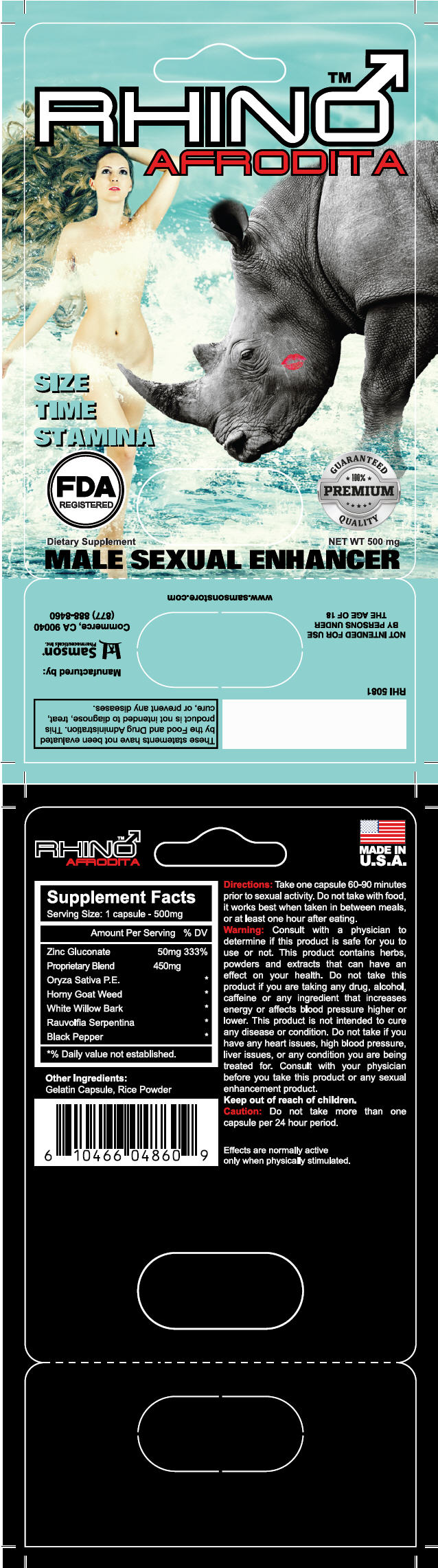 PRINCIPAL DISPLAY PANEL - 500 mg Capsule Blister Pack Card