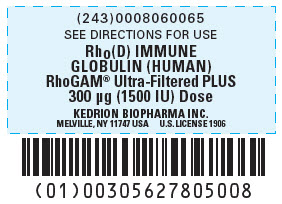 PRINCIPAL DISPLAY PANEL - 300 μg Syringe Label