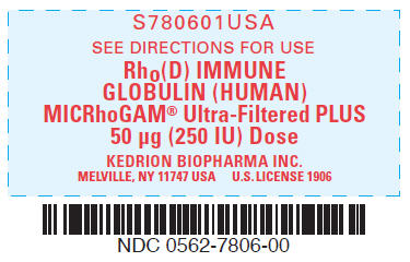 PRINCIPAL DISPLAY PANEL - 50 μg Syringe Label