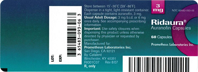 3 mg Bottle Label
