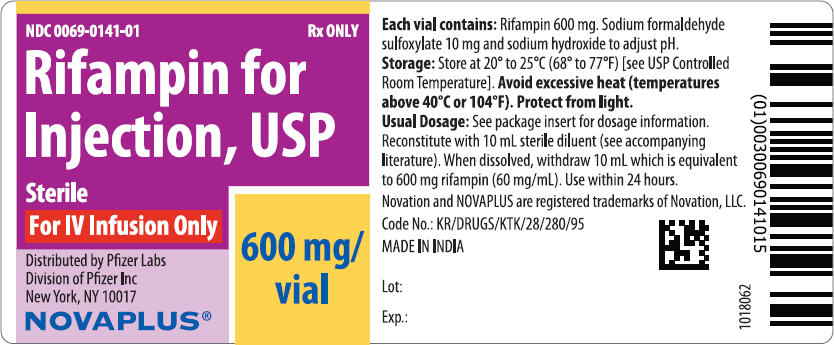 Principal Display Panel - 600 mg Vial Label