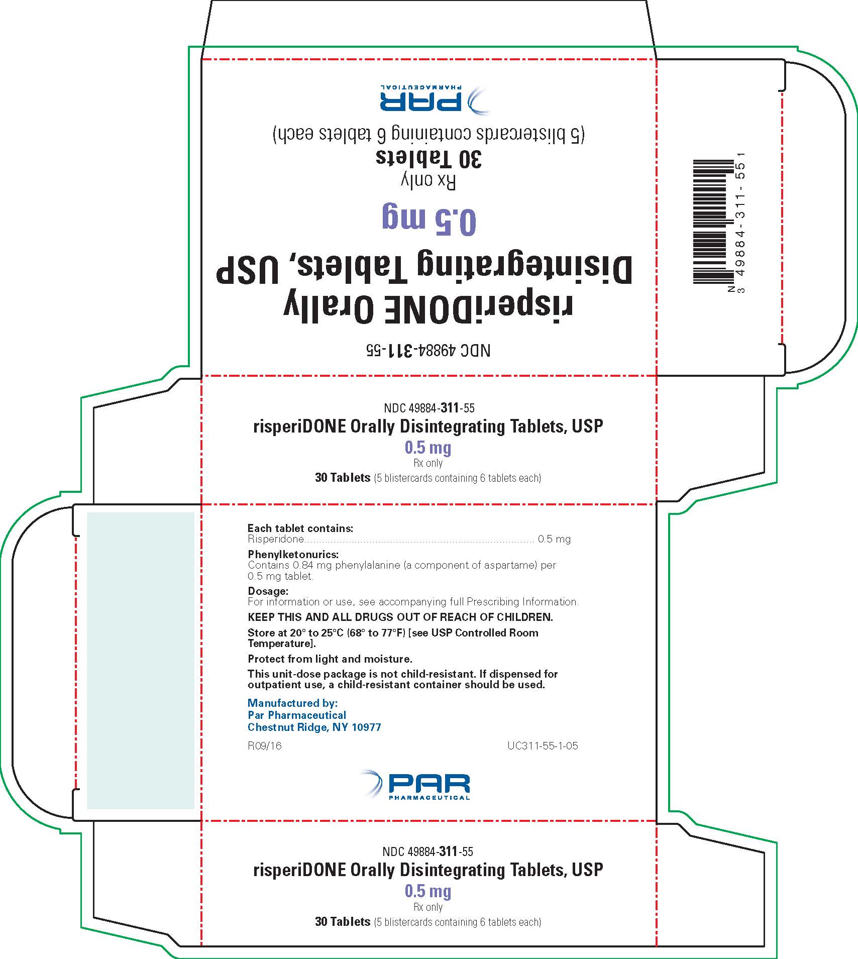 Carton 0.5 mg (30 Tablets)