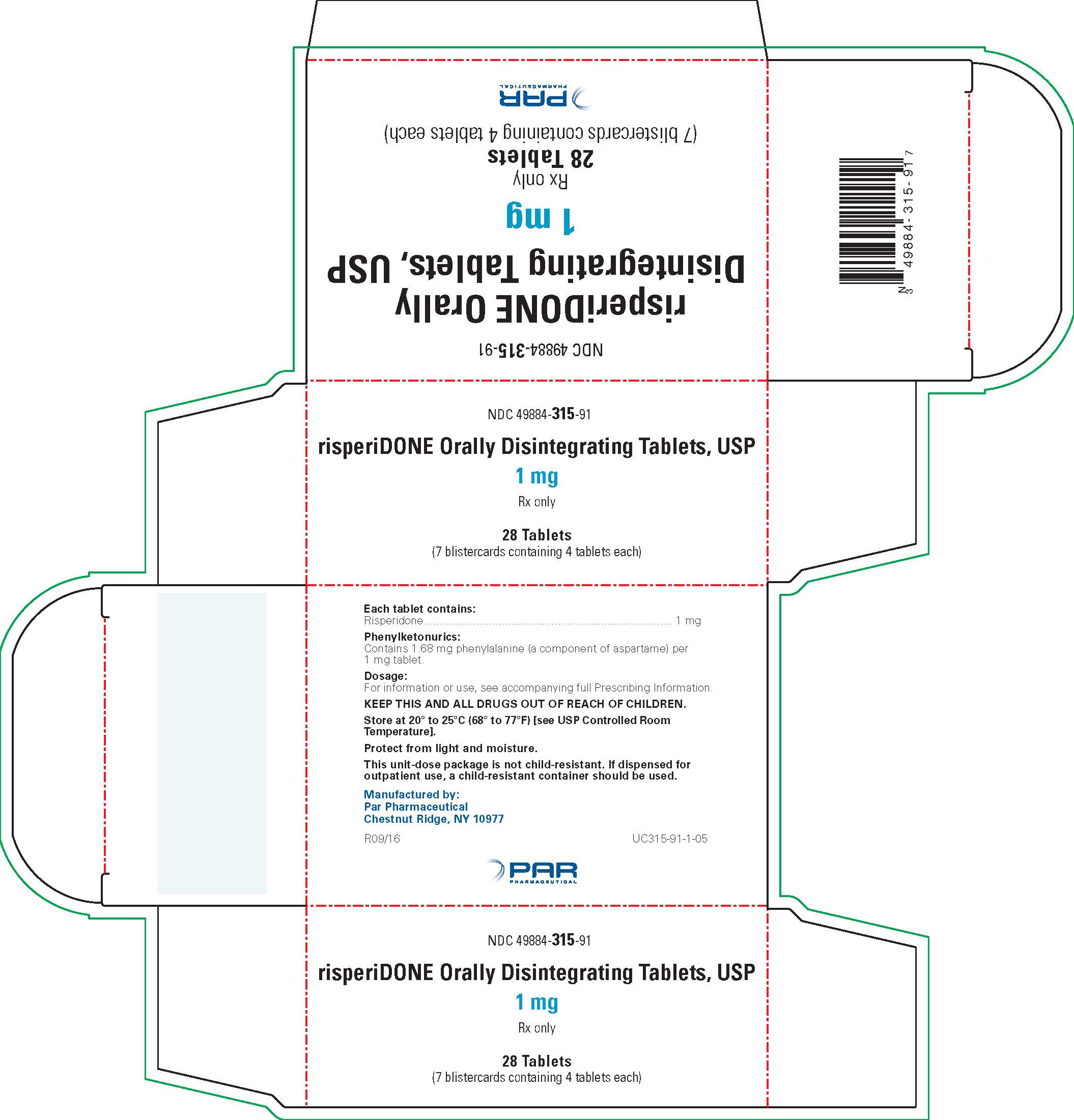 Carton 1 mg (28 Tablets)